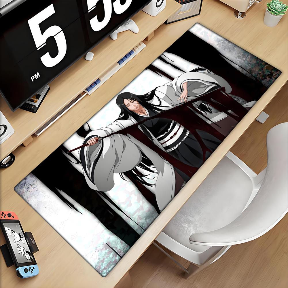 Desk Setup Black - 대형 마우스 패드 검정 흰색 애니메이션