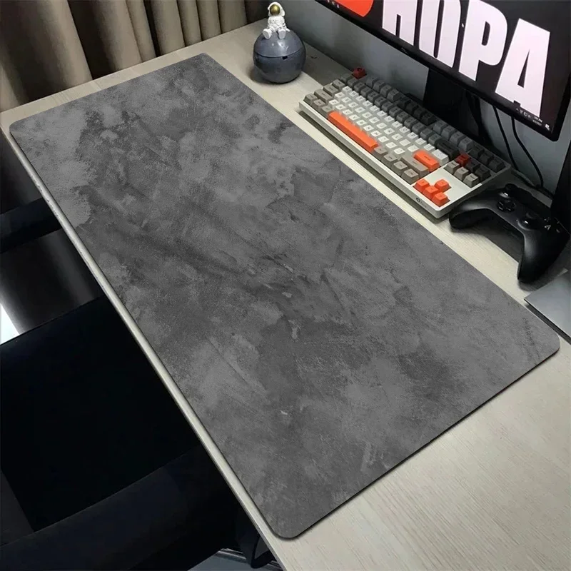 Desk Setup Anime - 대형 데스크탑 매트 - 프리미엄 그레이