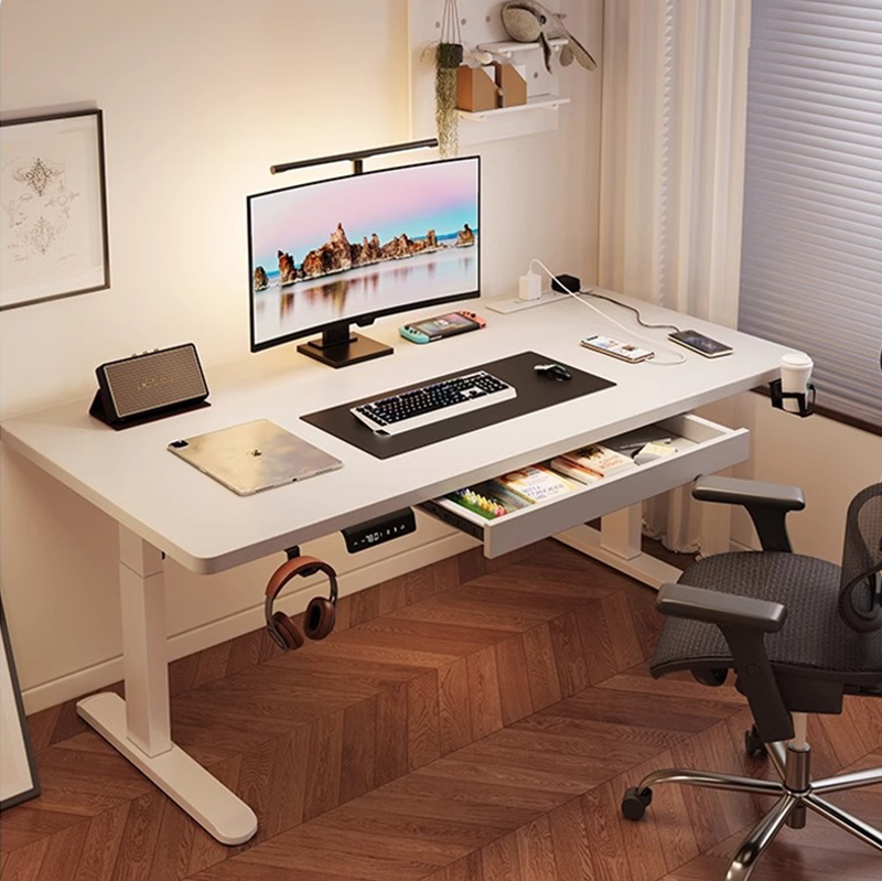 Desk Setup Bedroom - 현대식 철제 듀얼 모터 전동 스탠딩