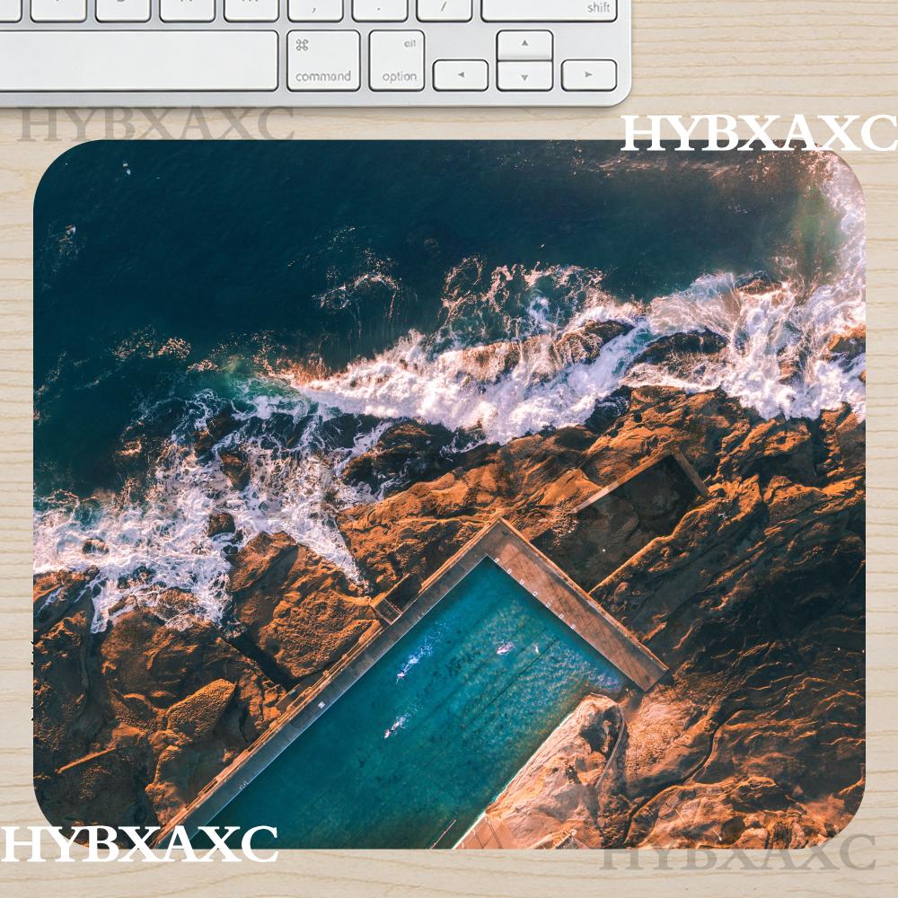 Desk Setup Natural - HYBXAXC MAerial Ocean Wave 마우스 패드,