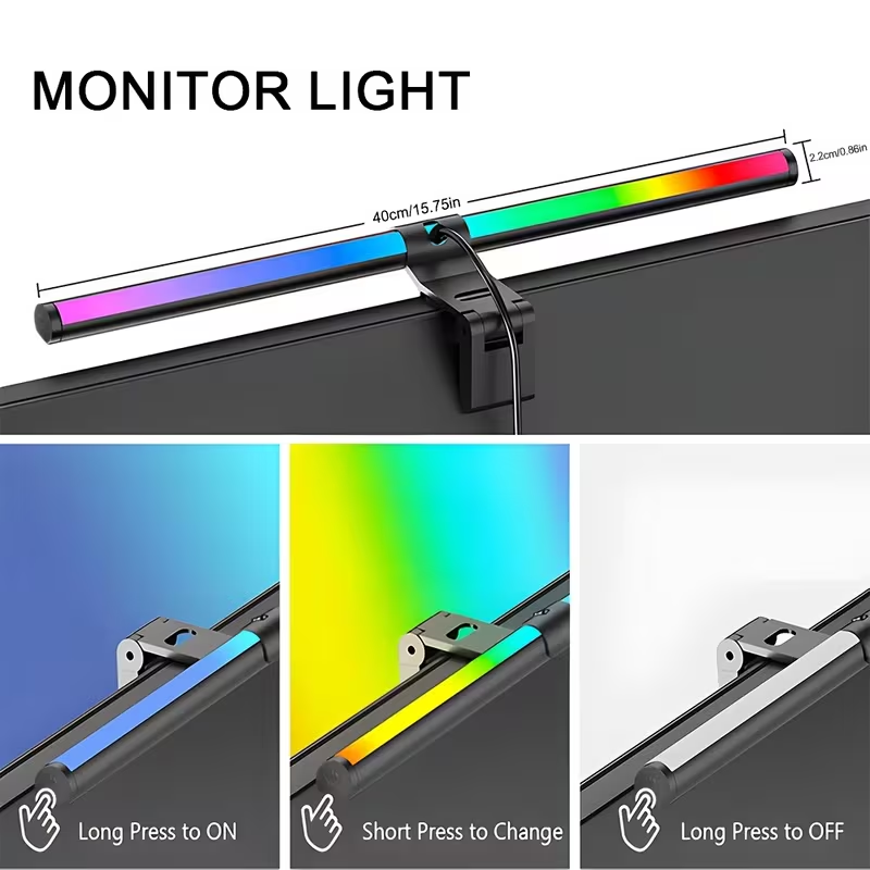모니터 라이트 바 RGB 라이트바 분위기 조명 USB  - Desk Setup Gadgets 리뷰 및 가격