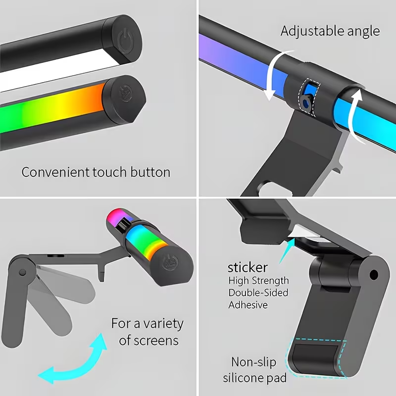 모니터 라이트 바 RGB 라이트바 분위기 조명 USB  - Desk Setup Gadgets 리뷰 및 가격