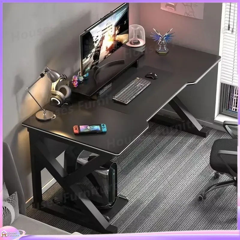 카페 메탈 게이밍 데스크 블랙 MDF 컴퓨터 테이블(P - Desk Setup Black 리뷰 및 가격