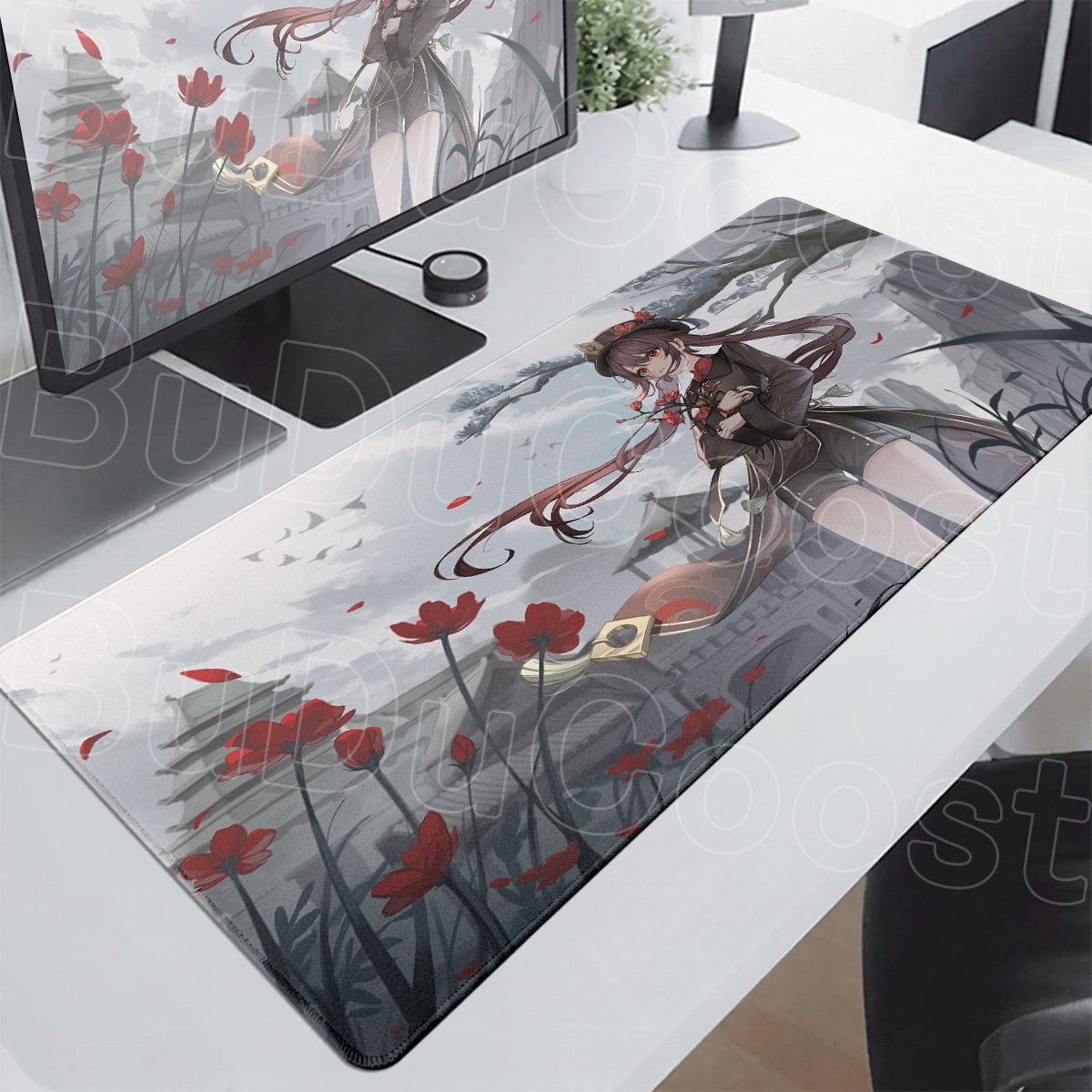 Genshin Impact Hu Tao 마우스 패드 9 - Desk Setup Anime 리뷰 및 가격