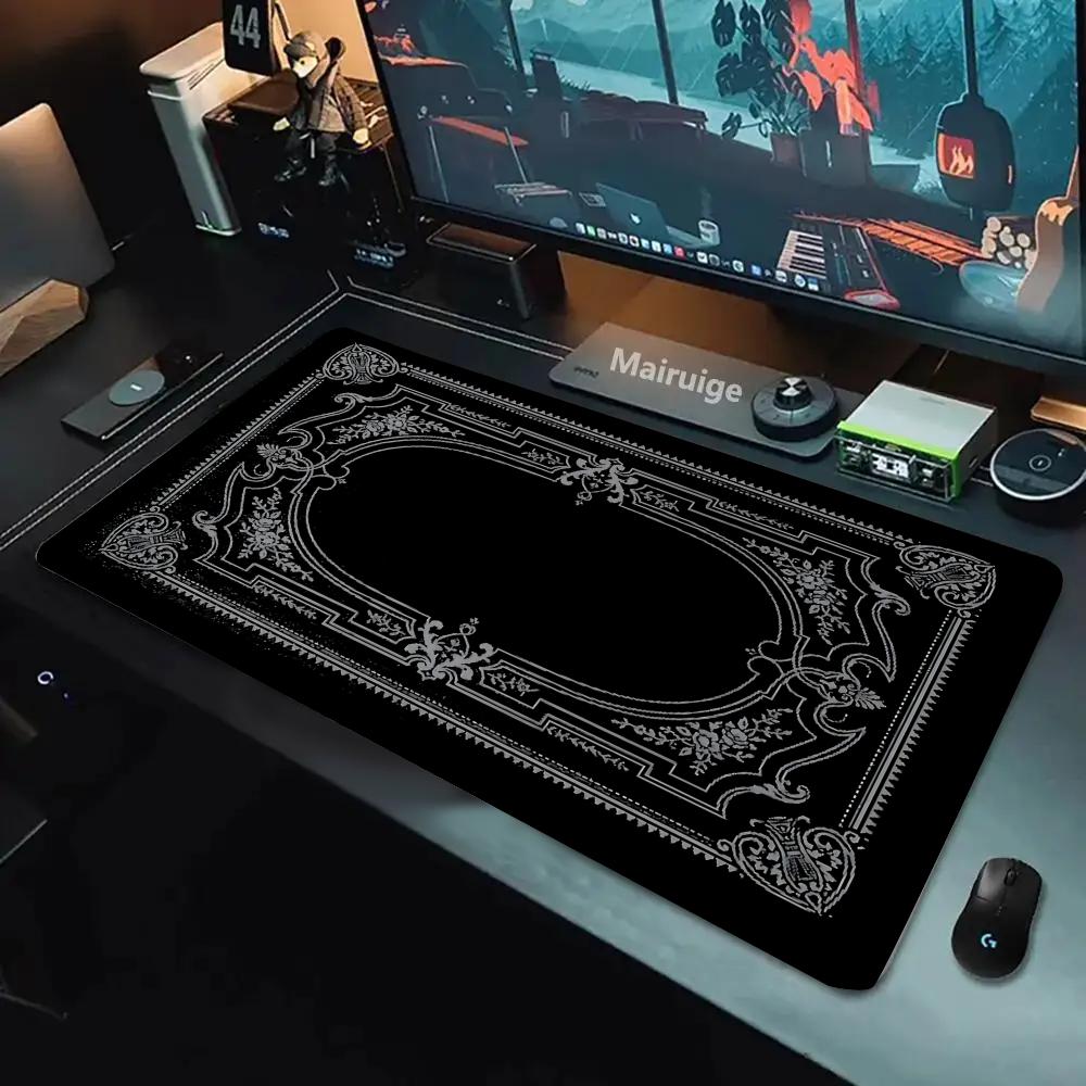 새로운 블랙 페르시안 카펫 신비한 레트로 마우스 패드  - Desk Setup Black 리뷰 및 가격