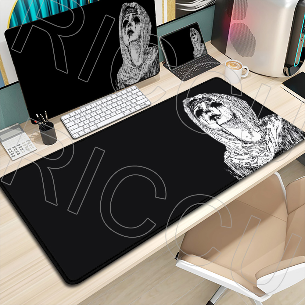 애니메이션 소녀 블랙 다크 스타일 수녀 데스크 매트 고 - Desk Setup Black 리뷰 및 가격