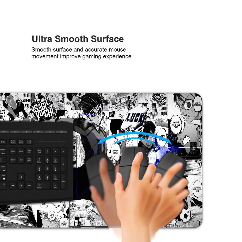 흑백 애니메이션 마우스 패드 PC XXL 게이머 캐비닛 - Desk Setup Blue 리뷰 및 가격