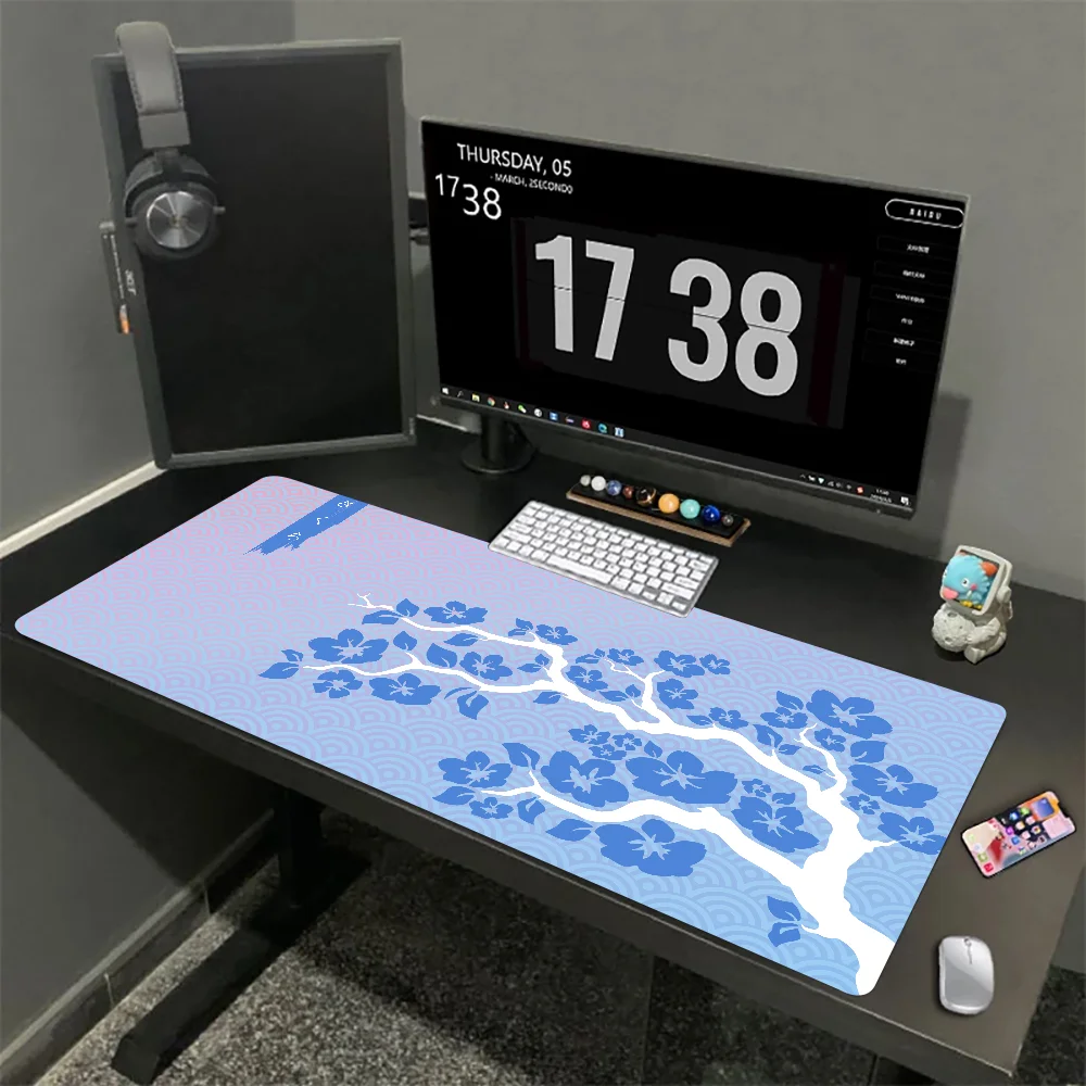 사쿠라 1000x500mm XXL 잠금 가장자리 마우스 - Desk Setup Anime 리뷰 및 가격