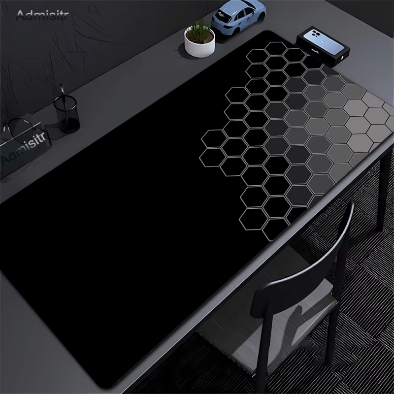 VIKAMA 블랙 기하학적 네온 게이밍 마우스 패드 E - Desk Setup Black 리뷰 및 가격