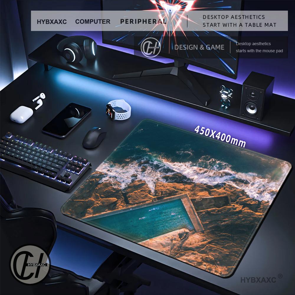 HYBXAXC MAerial Ocean Wave 마우스 - Desk Setup Natural 리뷰 및 가격