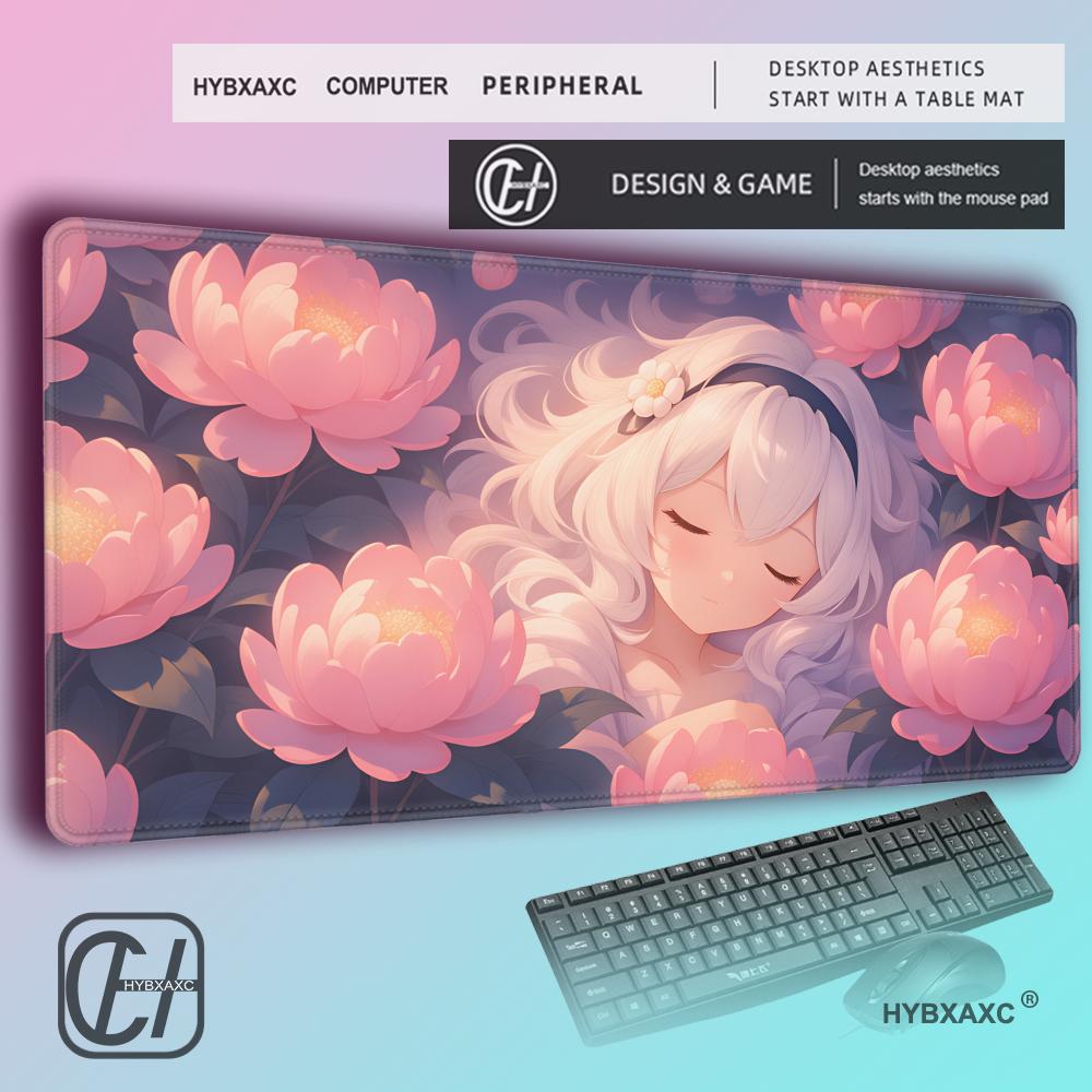 HYBXAXC 귀여운 핑크 모란 드림 데스크 매트, 귀 - Desk Setup Dream 리뷰 및 가격