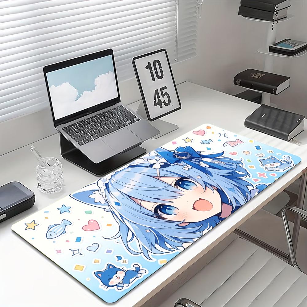 귀여운 네코 애니메이션 소녀 대형 확장 게이밍 마우스  - Desk Setup Anime 리뷰 및 가격