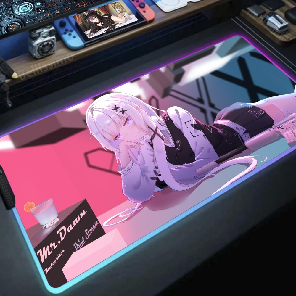 총을 든 소녀 애니메이션 DIY 게임 컴퓨터 마우스 패 - Desk Setup Anime 리뷰 및 가격