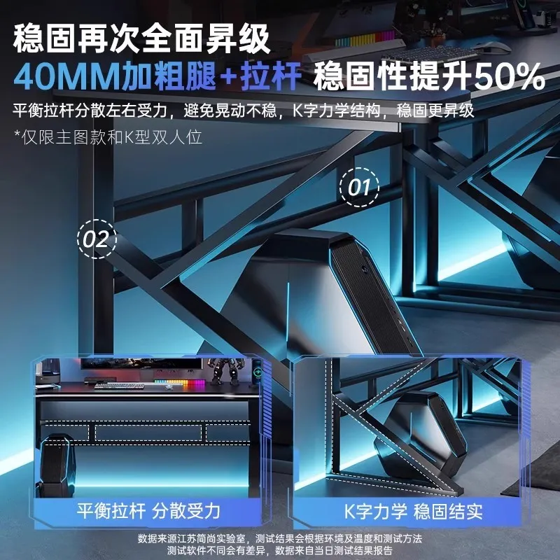 더블 E-스포츠 게이밍 책상, 가정 사무실 침실 워크벤 - Desk Setup Bedroom 리뷰 및 가격
