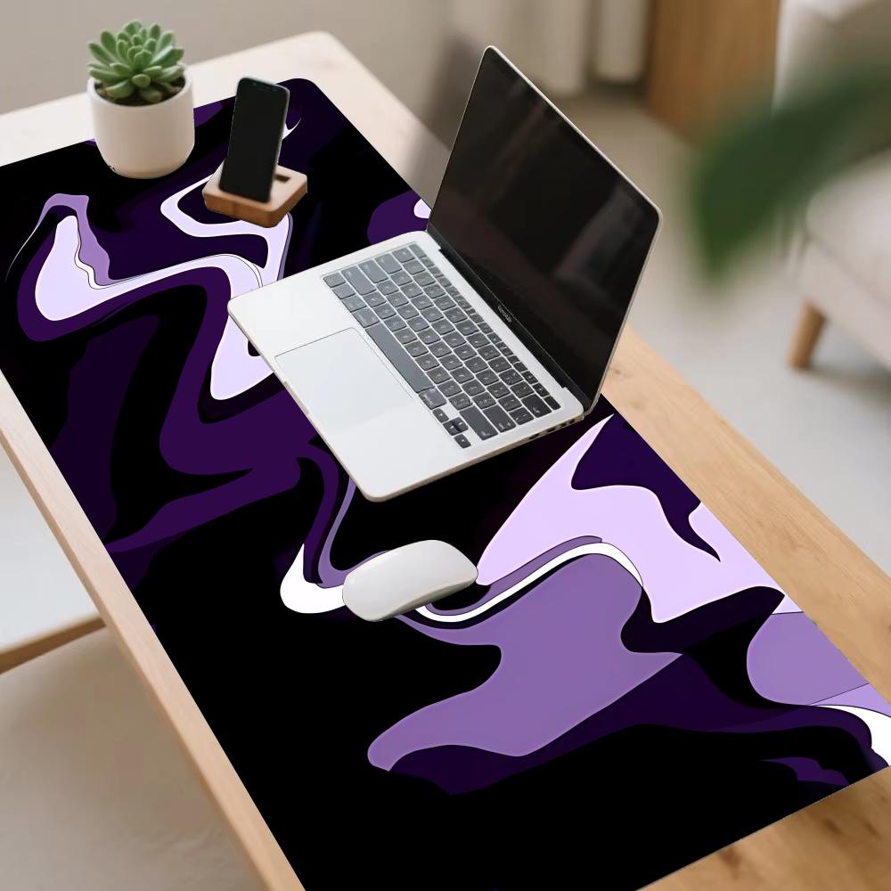플레이매트 퍼플 블랙 플루이드 마우스 패드 대형 카펫  - Desk Setup Gadgets 리뷰 및 가격