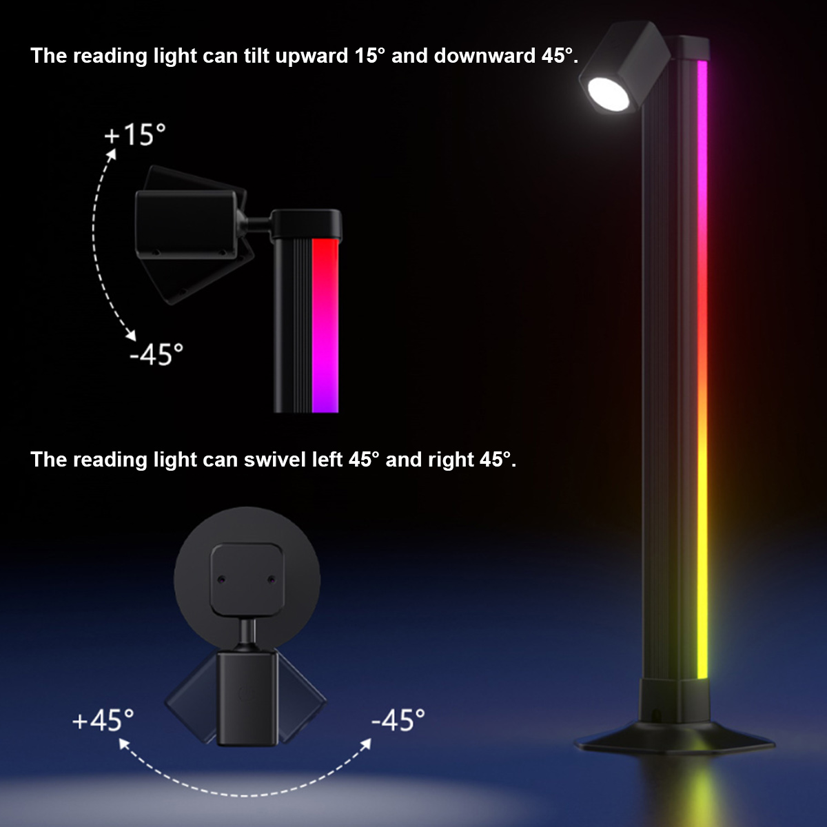 스마트 라이트 바 LED RGB 음악 동기화 앱 제어  - Desk Setup Black 리뷰 및 가격
