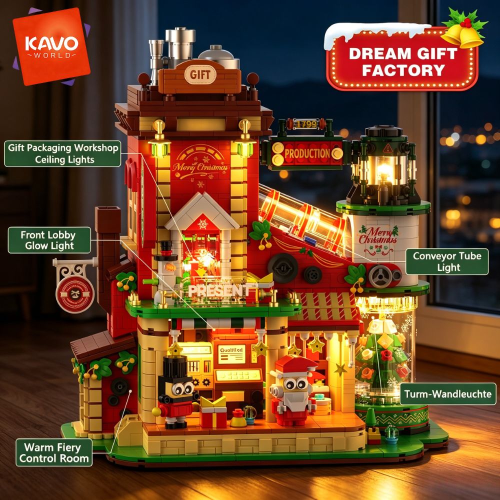 KAVOWORLD 2775피스 크리스마스 선물 공장 건 - Desk Setup Requirements 리뷰 및 가격